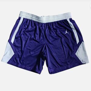 Nike Air Jordan Shorts Women's XL Jumpman Retro Basketball Purple AT0542-546